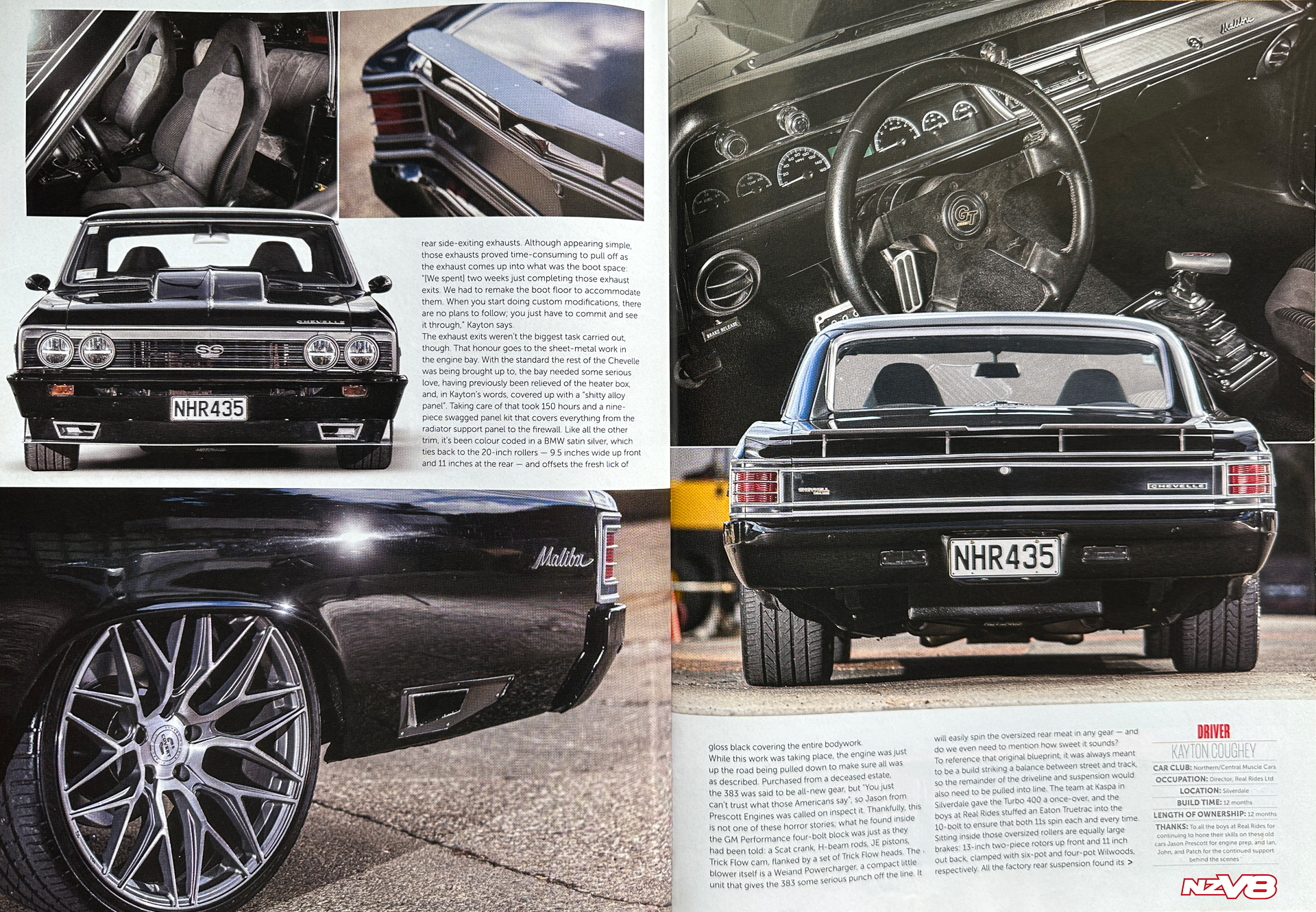 5 1967 chevy chevelle black