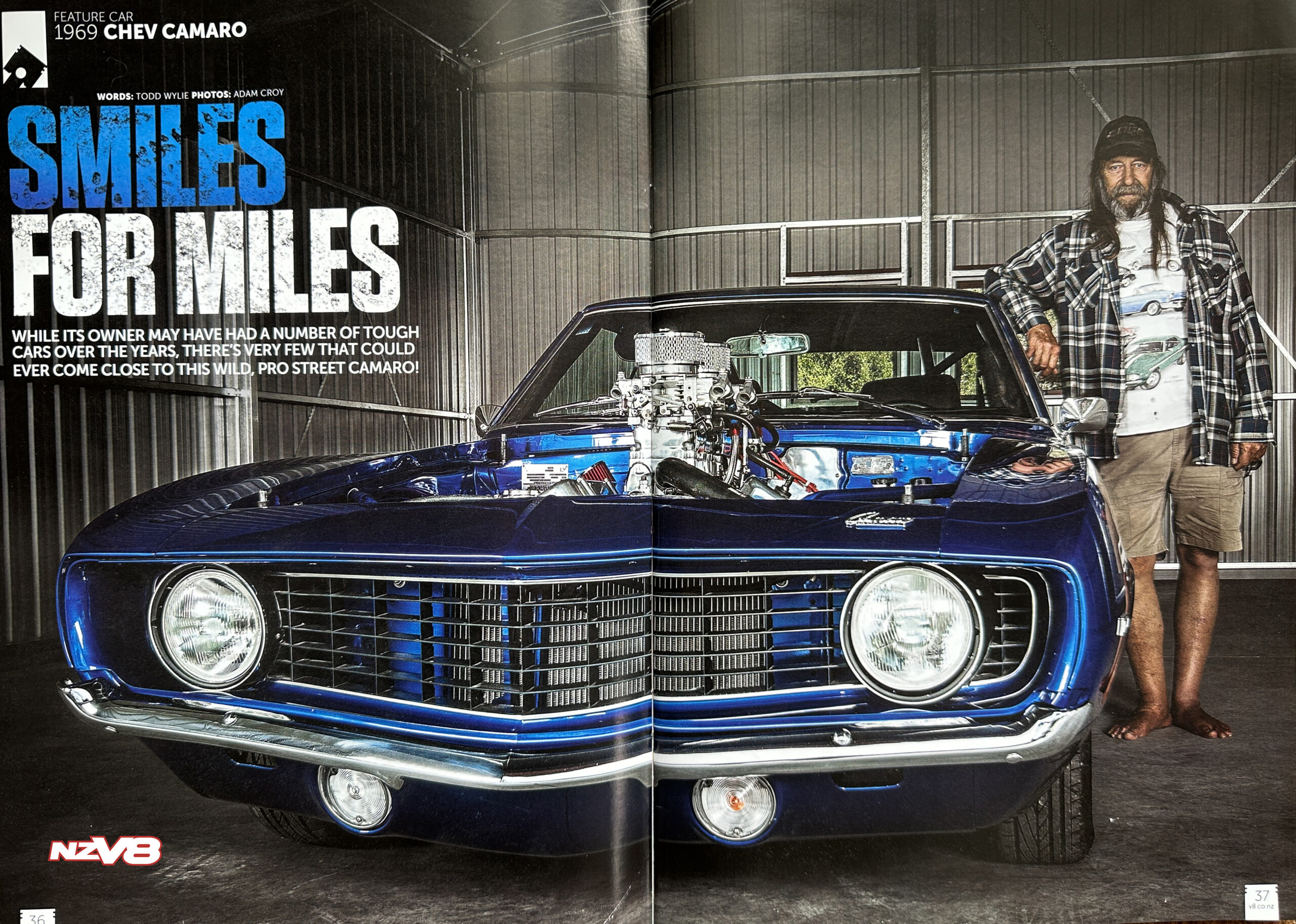 1969 Chev Camaro blue 1