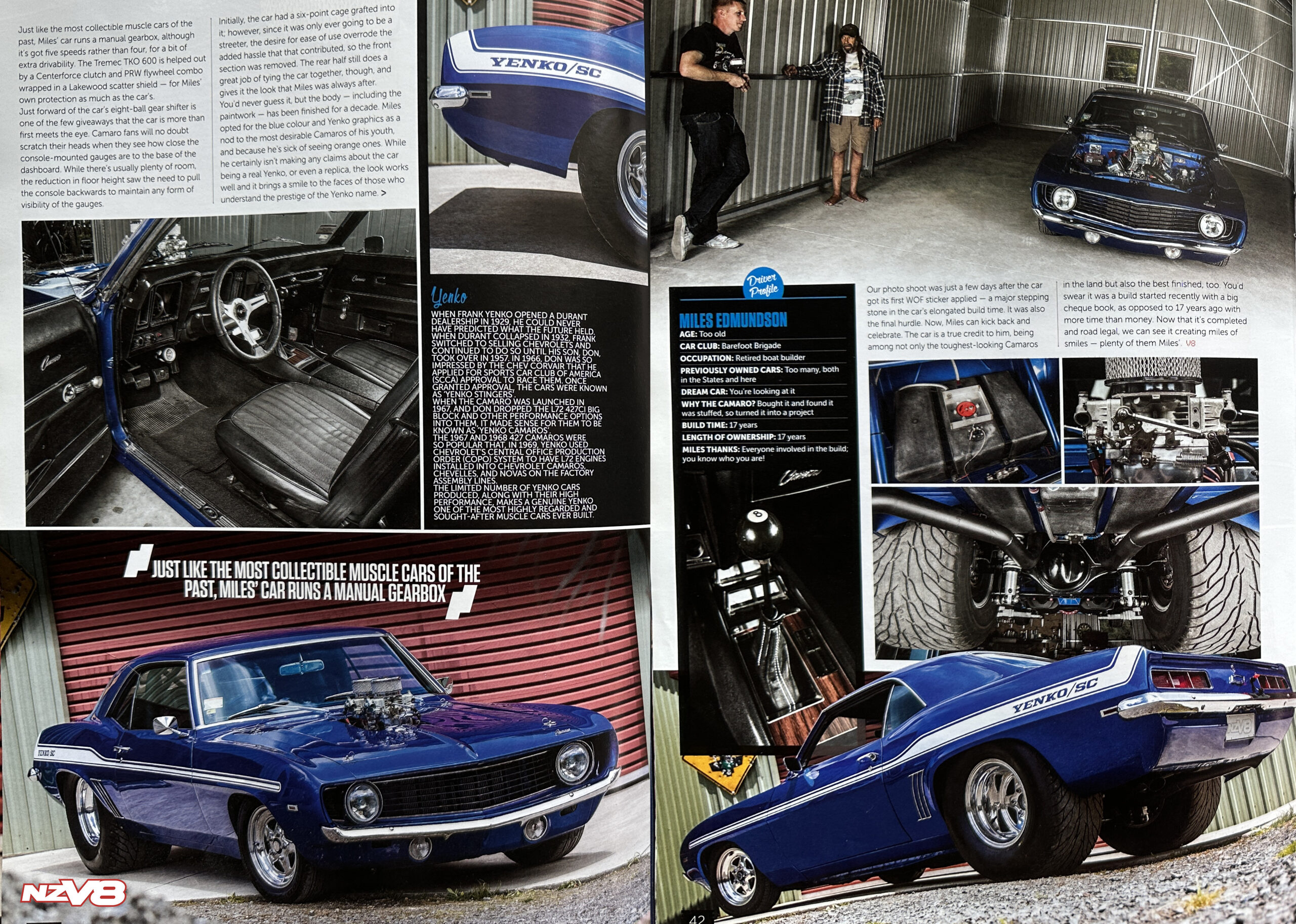 1969 Chev Camaro blue 3